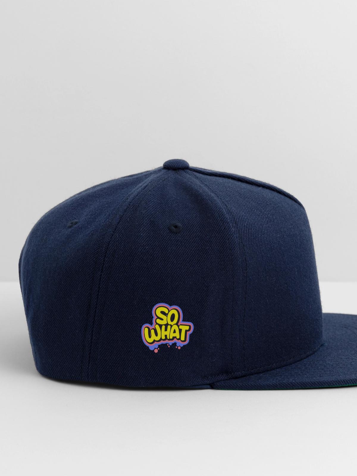So What - Snapback Baseball Cap - navy - Right