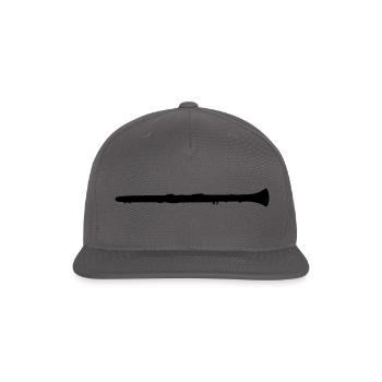 clarinet - Snapback Baseball Cap - dark grey - Front