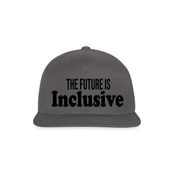 The Future Is Inclusive - Snapback Baseball Cap - dark grey - Front