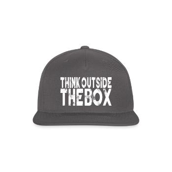 Think OutSide The Box - Snapback Baseball Cap - dark grey - Front