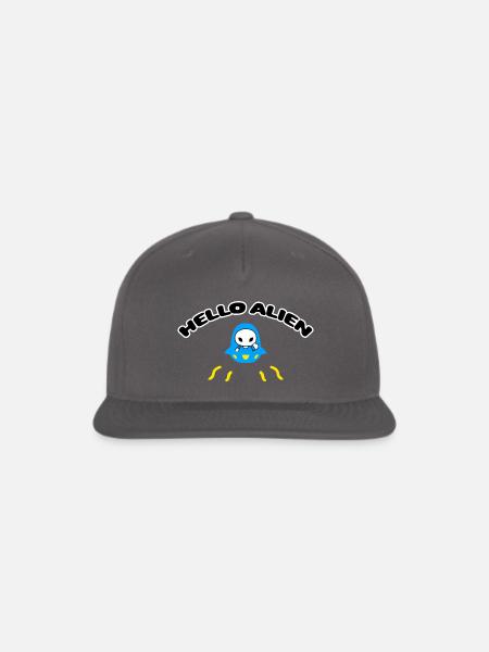 HELLO ALIEN - Snapback Baseball Cap - dark grey