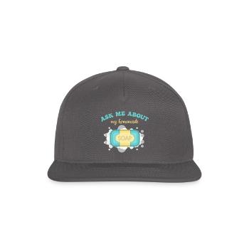 Soap Making Soap Maker - Snapback Baseball Cap - dark grey - Front
