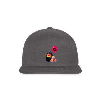 Embrace the excitement of back to school - Snapback Baseball Cap - dark grey - Front