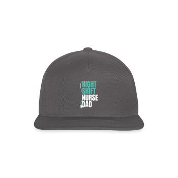 Nurse Nursing Stethoscope - Snapback Baseball Cap - dark grey - Front