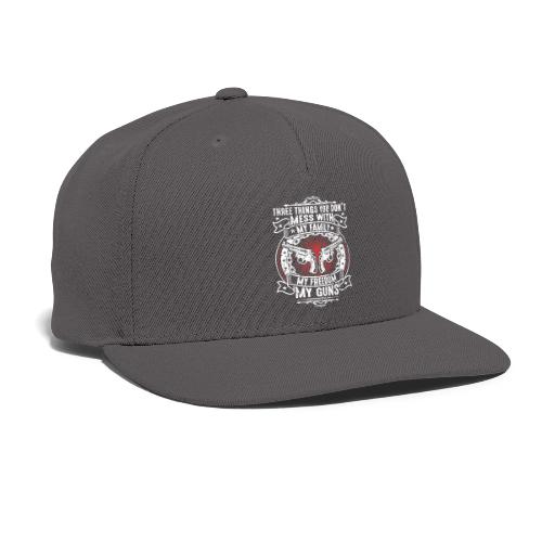 Three Things You Don't Mess with WHITE - Snapback Baseball Cap