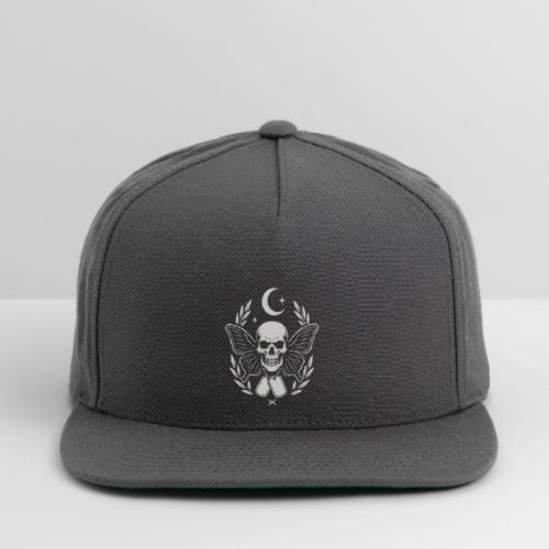 Skull butterfly dog tags - Snapback Baseball Cap