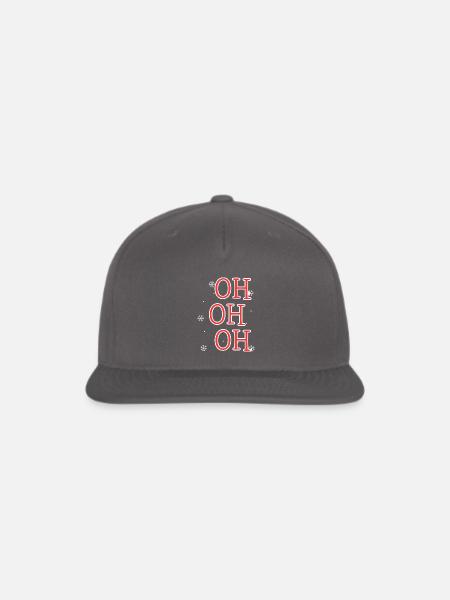 OH OH OH - Snapback Baseball Cap - dark grey
