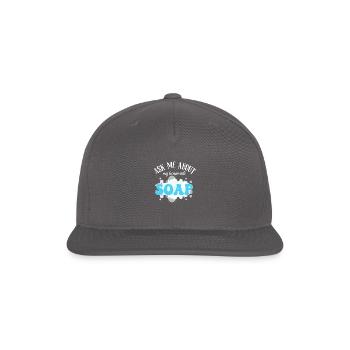 Soap Making Soap Maker - Snapback Baseball Cap - dark grey - Front