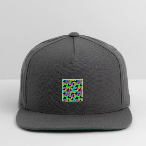 Neonscape Leaf Pattern - Snapback Baseball Cap