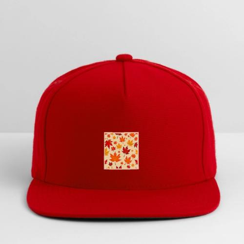 Seamless Fall Foliage Design - Snapback Baseball Cap