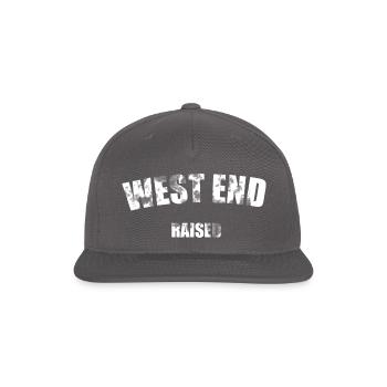 West End Boston Mass Raised - Snapback Baseball Cap - dark grey - Front