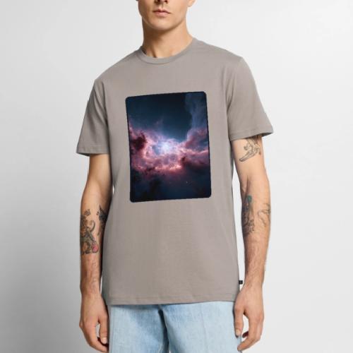 Radiant Cosmic Nebula Artwork - Men's Premium T-Shirt