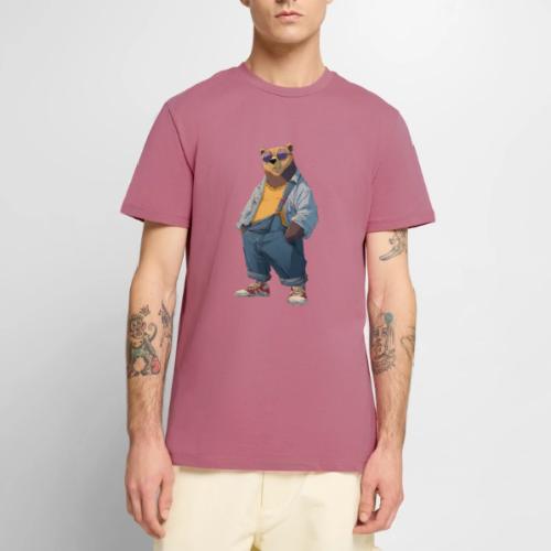Fashion Streetwear Bear Cartoon Art - Men's Premium T-Shirt