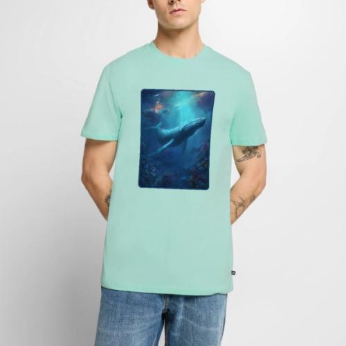 Humpback Whale Ocean Reef Design - Men's Premium T-Shirt