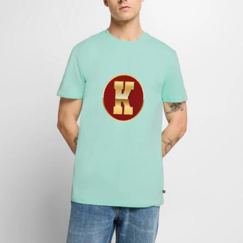 Letter K – Capital Varsity Alphabet Monogram - Men's Premium T-Shirt