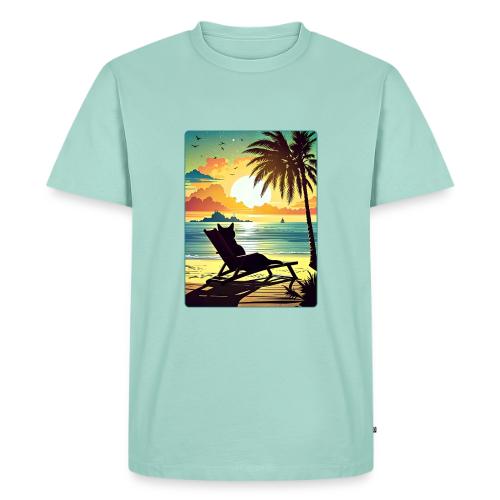 Sunset Cat - Men's Premium T-Shirt