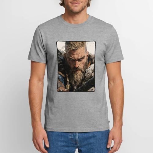 Fierce Viking Warrior Portrait - Men's Premium T-Shirt