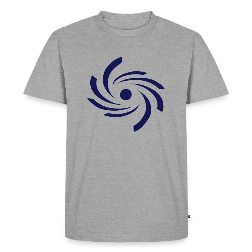 Camiseta premium para hombre con el símbolo de huracán azul oscuro de Huracanes Caribe