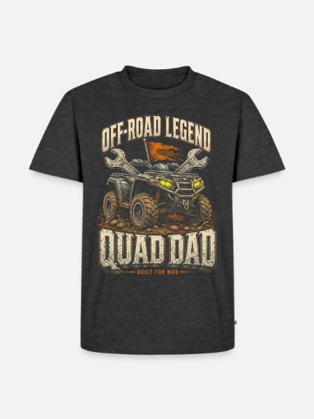 ATV Quad ATVs Quad Dad - Men's Premium T-Shirt - heather anthracite