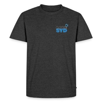 Code Syd Geometric Logo - Men's Premium T-Shirt - heather anthracite - Front - Nico (187cm)