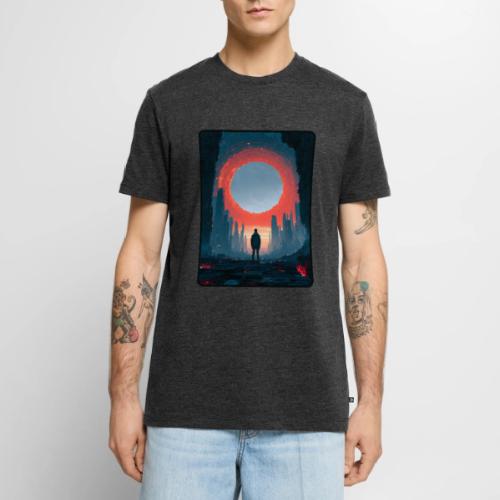 Cosmic Portal Future City Design - Men's Premium T-Shirt