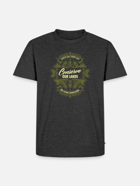 Conserve Our Lands - Men's Premium T-Shirt - heather anthracite