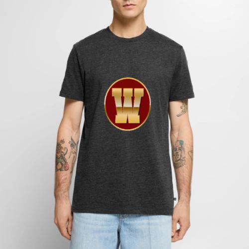 Letter W – Capital Varsity Alphabet Monogram - Men's Premium T-Shirt