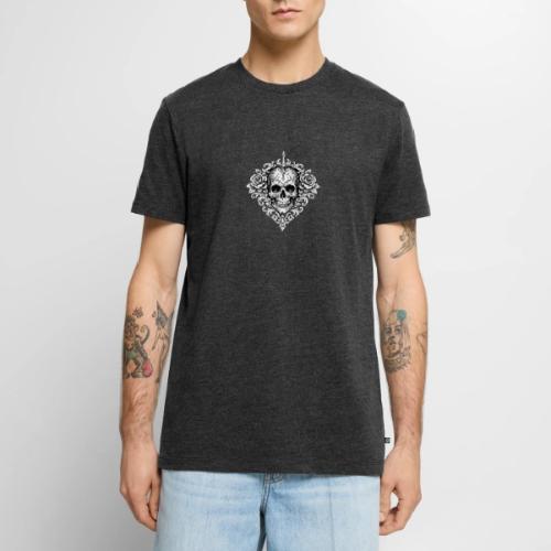 Gothic Filigree Skull - Men's Premium T-Shirt