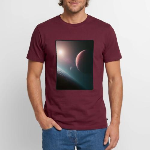 Deep Space Planet Horizon Art - Men's Premium T-Shirt