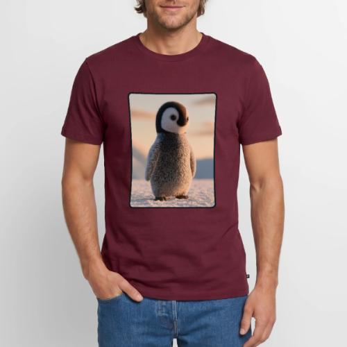 Cute Penguin Chick Sunrise Design - Men's Premium T-Shirt