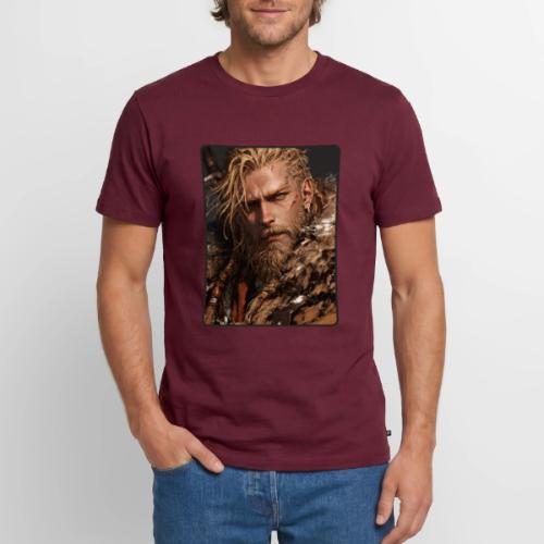 Battle-Scarred Viking Warrior - Men's Premium T-Shirt