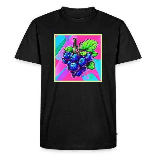 Vibrant Blueberry Artwork - Men's Premium T-Shirt