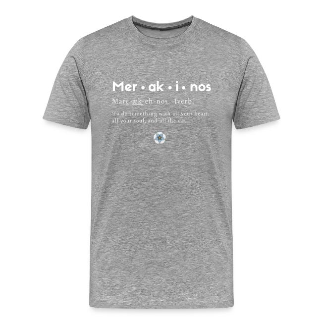 Merakinos definition with logo dark