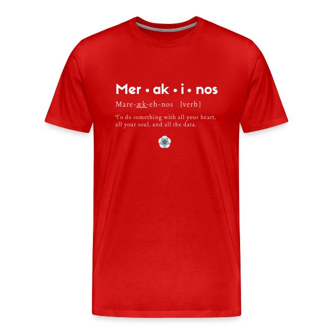 Merakinos definition with logo dark