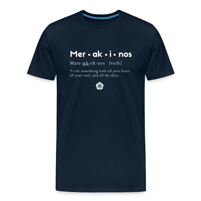 Merakinos definition with logo dark