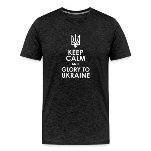 keep calm glory Ukraine - Men's Premium T-Shirt