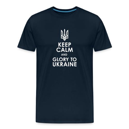 keep calm glory Ukraine - Men's Premium T-Shirt