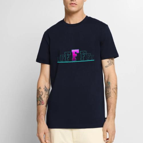 Letter F – Capital Varsity Alphabet Monogram - Men's Premium T-Shirt