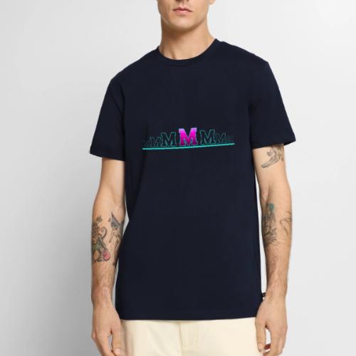 Letter M – Capital Varsity Alphabet Monogram - Men's Premium T-Shirt