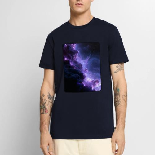 Purple Nebula Space Design - Men's Premium T-Shirt