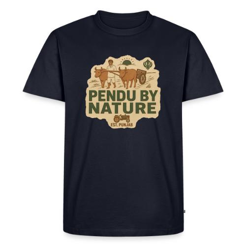 Pendu By Nature, Est. Punjab, rustic - Men's Premium T-Shirt