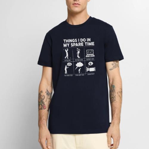 Things I Do In My Spare Time Golfing Addict Appare - Men's Premium T-Shirt