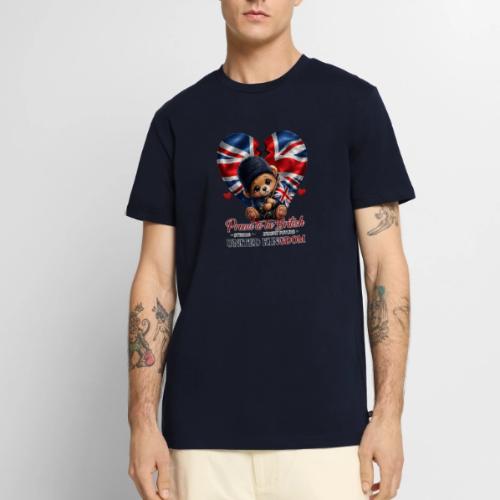 Proud to Be British Teddy Bear UK Patriot Gift - Men's Premium T-Shirt