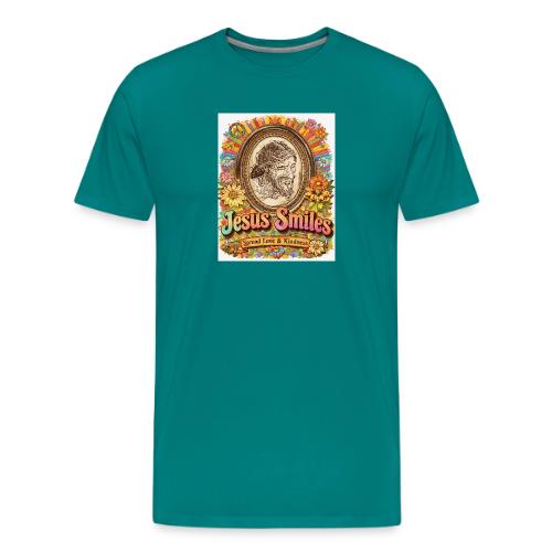 jesus-smile.com, Rare Portrait, Jesus the Healer. - Men's Premium T-Shirt