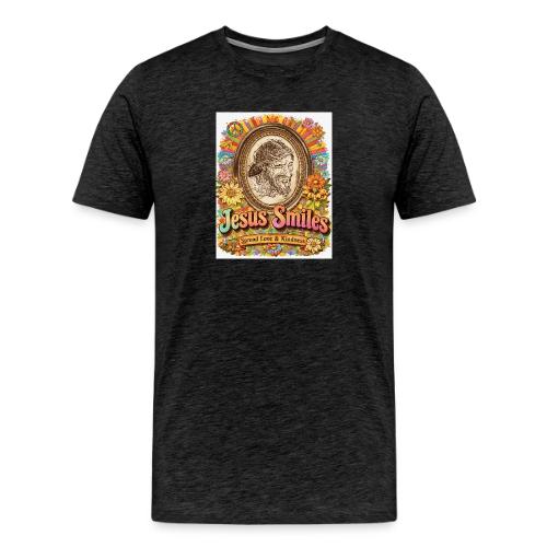 jesus-smile.com, Rare Portrait, Jesus the Healer. - Men's Premium T-Shirt