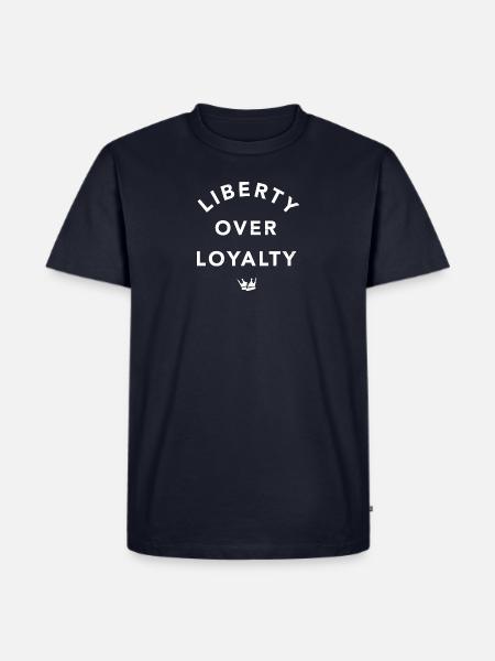 Liberty Over Loyalty - Men's Premium T-Shirt - navy