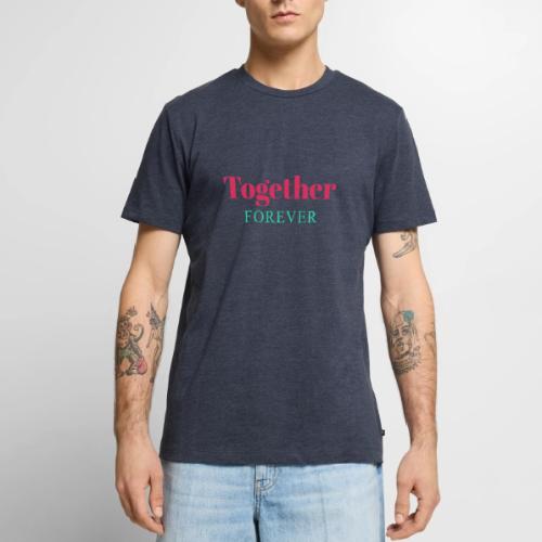 Together Forever Love Quote Design - Men's Premium T-Shirt