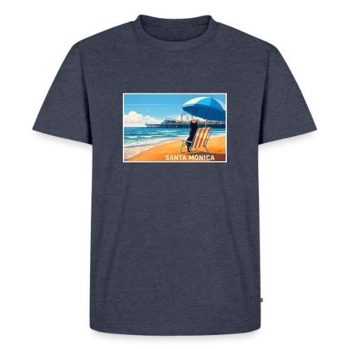 Santa Monica Beach Cat - Men's Premium T-Shirt