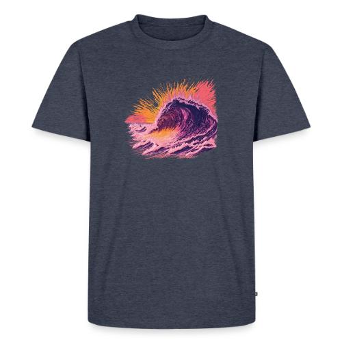 Pink Fire Wave - Men's Premium T-Shirt