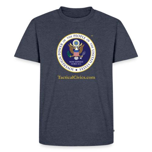 The Peoples Seal w gold url - Men's Premium T-Shirt